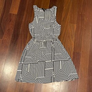 Lightly used black and white forever 21 dress size S